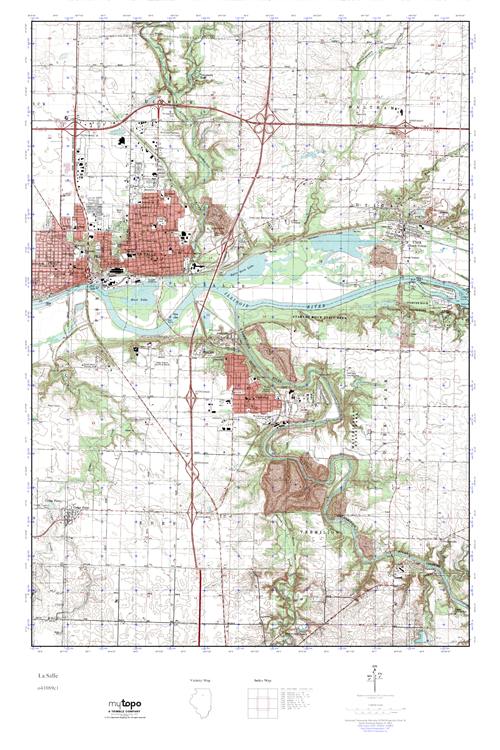 MyTopo La Salle, Illinois USGS Quad Topo Map