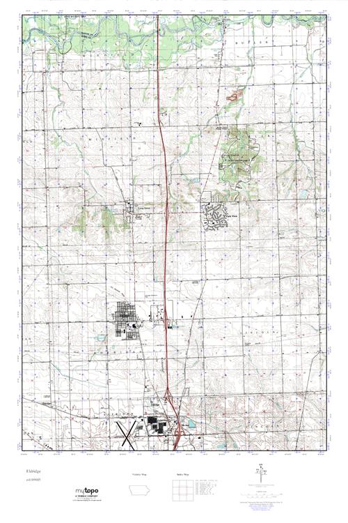MyTopo Eldridge, Iowa USGS Quad Topo Map