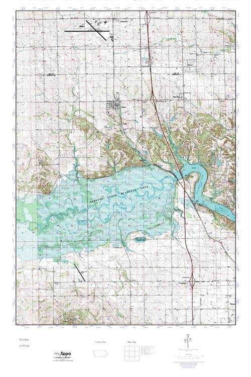 MyTopo Swisher, Iowa USGS Quad Topo Map