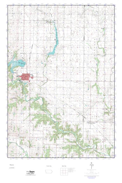 MyTopo Panora, Iowa USGS Quad Topo Map