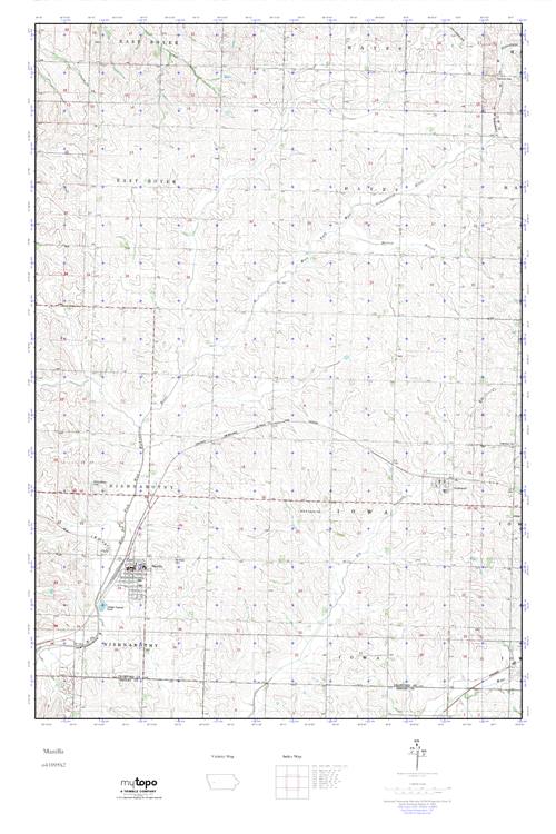 MyTopo Manilla, Iowa USGS Quad Topo Map