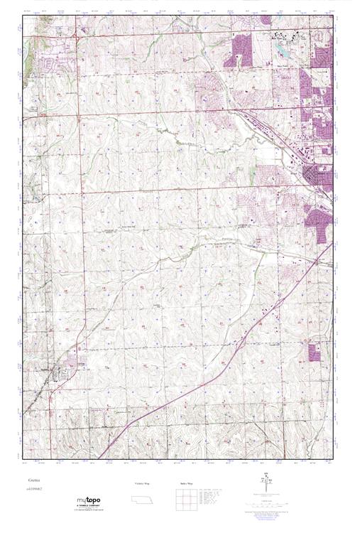 MyTopo Gretna, Nebraska USGS Quad Topo Map