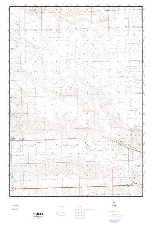 MyTopo Lodgepole, Nebraska USGS Quad Topo Map