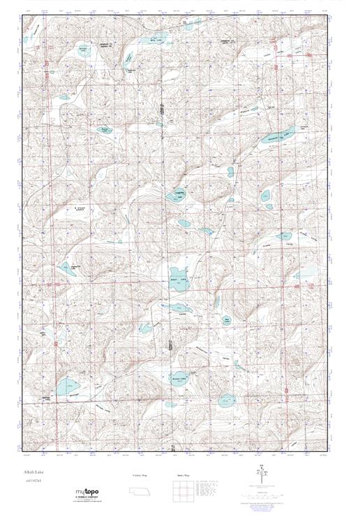 MyTopo Alkali Lake, Nebraska USGS Quad Topo Map