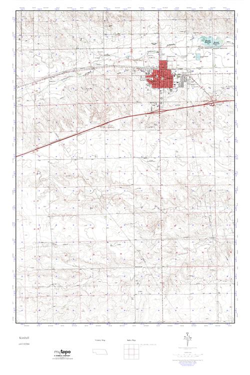 MyTopo Kimball, Nebraska USGS Quad Topo Map