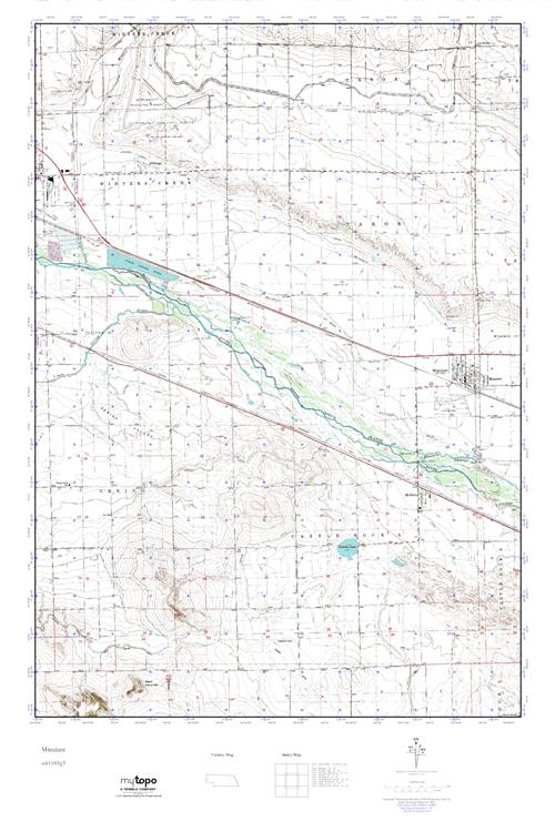 MyTopo Minatare, Nebraska USGS Quad Topo Map