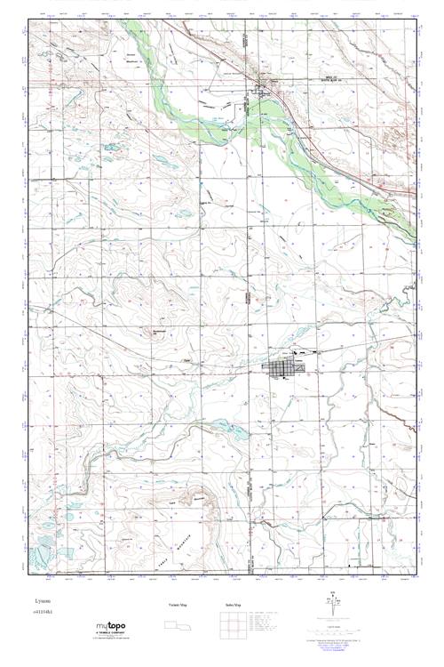 MyTopo Lyman, Wyoming USGS Quad Topo Map