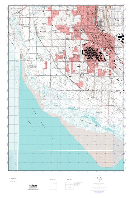 MyTopo Clearfield, Utah USGS Quad Topo Map