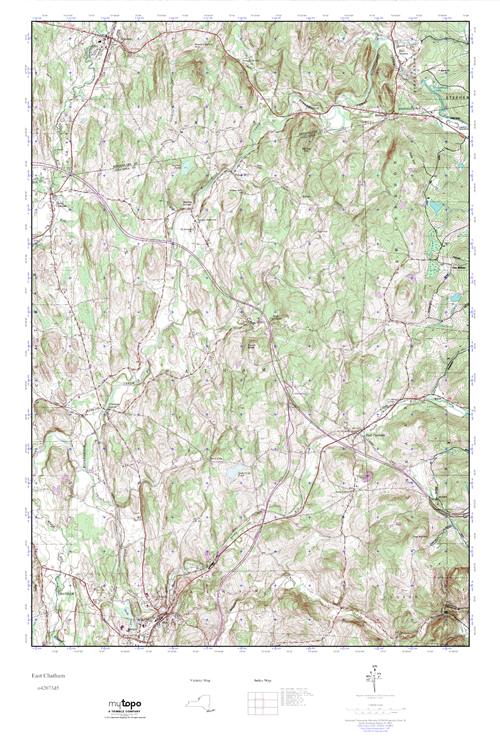 MyTopo East Chatham, New York USGS Quad Topo Map