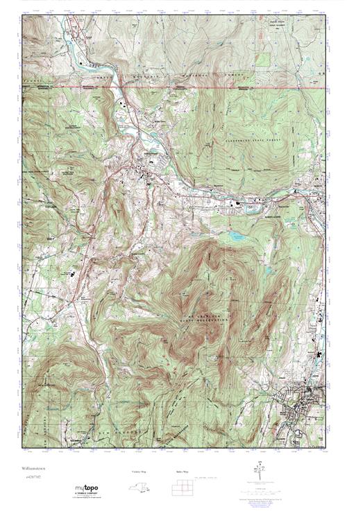 MyTopo Williamstown, Vermont USGS Quad Topo Map
