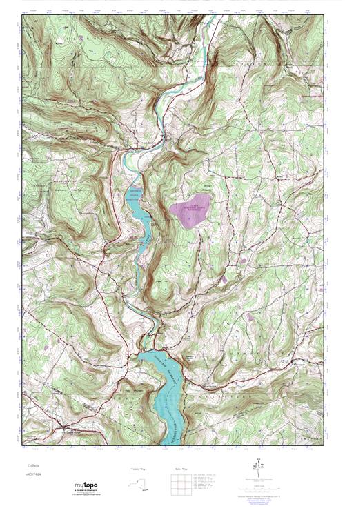 MyTopo Gilboa, New York USGS Quad Topo Map