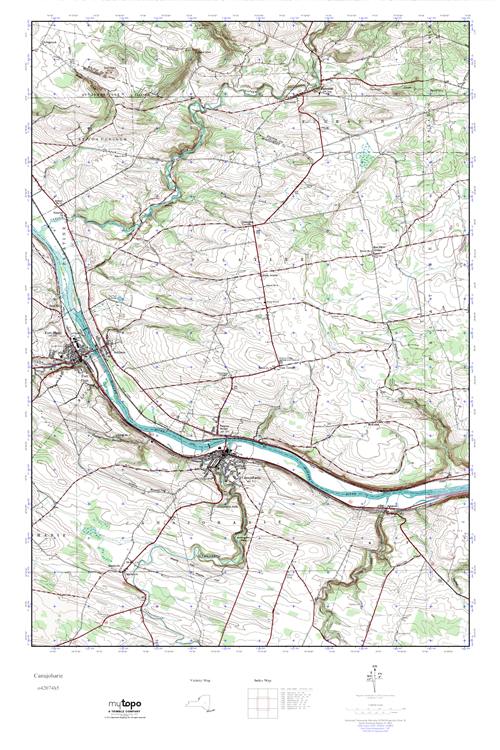 MyTopo Canajoharie, New York USGS Quad Topo Map