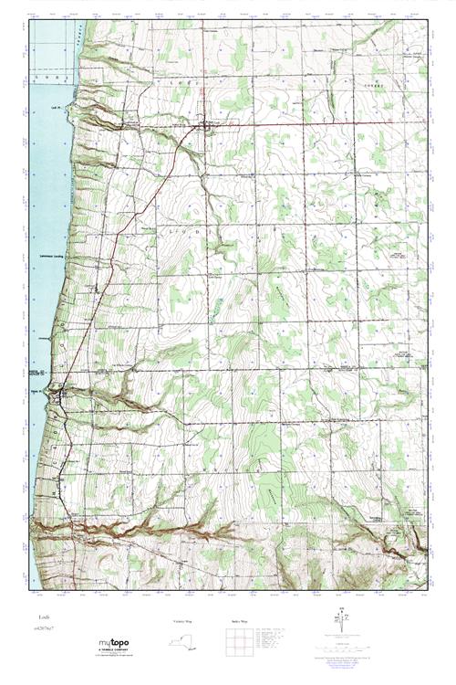 MyTopo Lodi, New York USGS Quad Topo Map