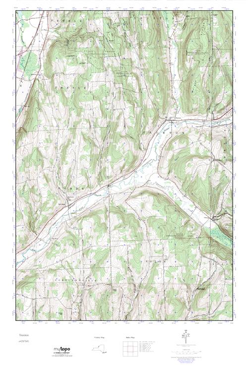 MyTopo Truxton, New York USGS Quad Topo Map