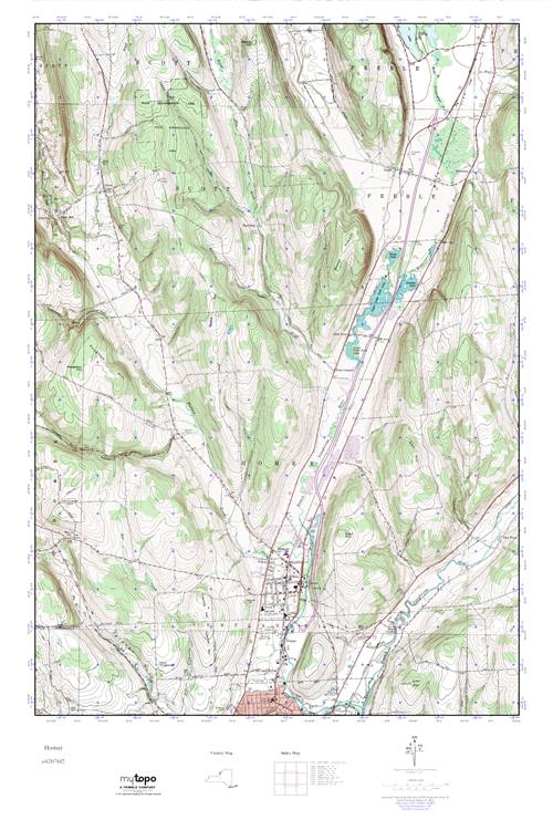 MyTopo Homer, New York USGS Quad Topo Map