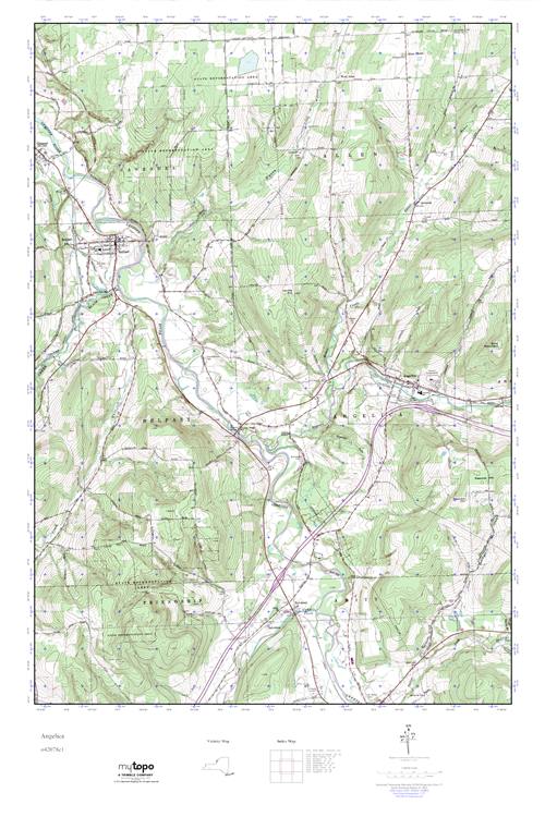 MyTopo Angelica, New York USGS Quad Topo Map