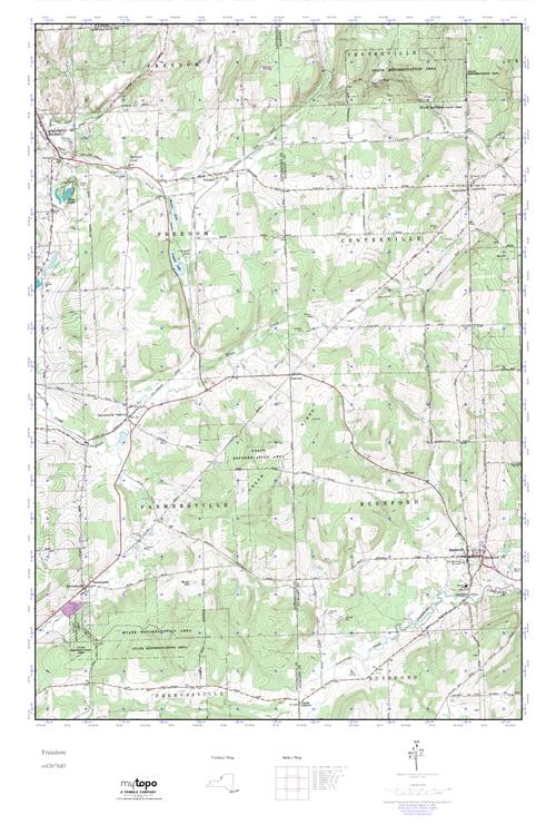 MyTopo Freedom, New York USGS Quad Topo Map