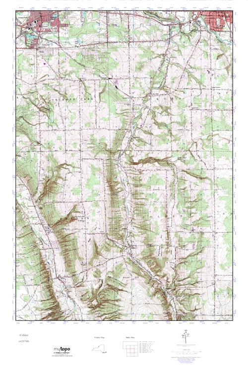 MyTopo Colden, New York USGS Quad Topo Map