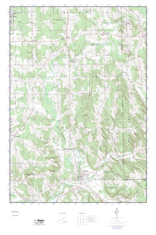 MyTopo Wattsburg, Pennsylvania USGS Quad Topo Map