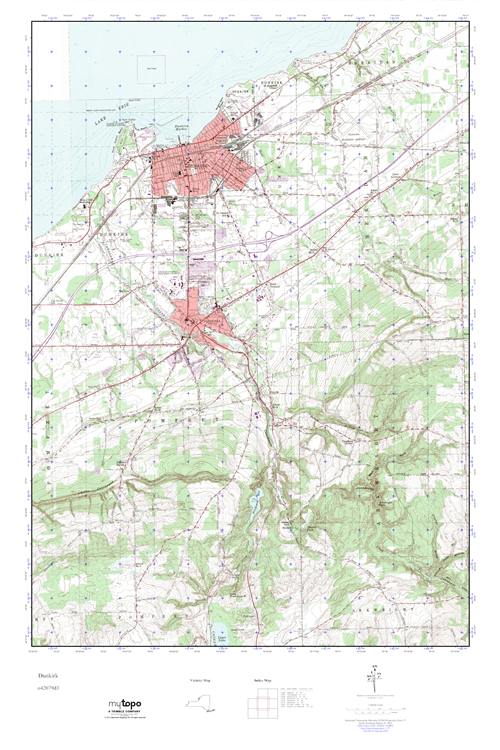 MyTopo Dunkirk New York USGS Quad - O42079d3