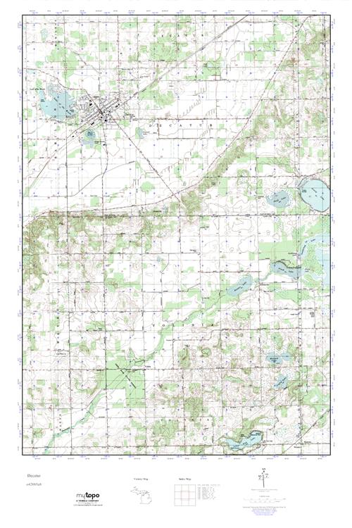 MyTopo Decatur, Michigan USGS Quad Topo Map