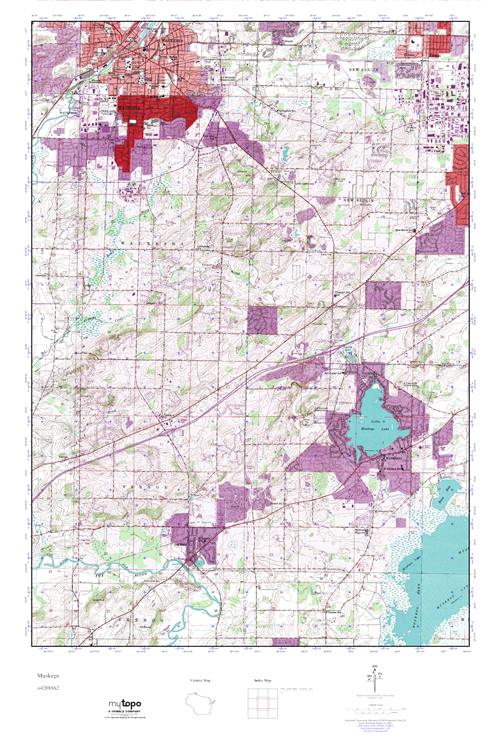 MyTopo Muskego, Wisconsin USGS Quad Topo Map