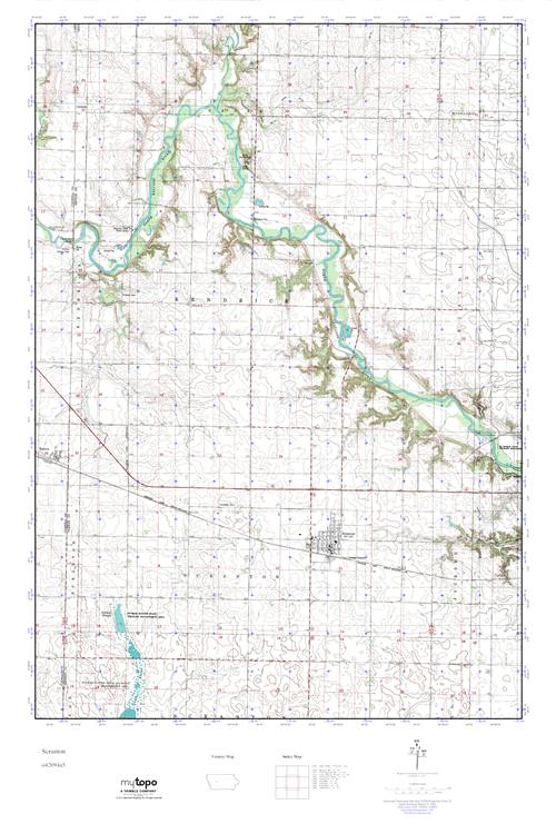 MyTopo Scranton, Iowa USGS Quad Topo Map