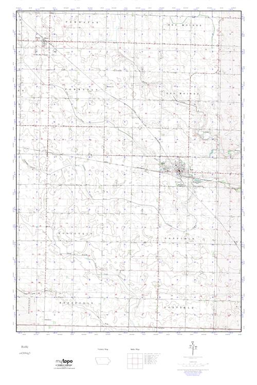 MyTopo Rolfe, Iowa USGS Quad Topo Map