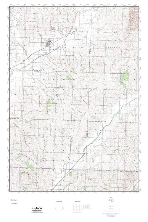 MyTopo Danbury, Iowa USGS Quad Topo Map