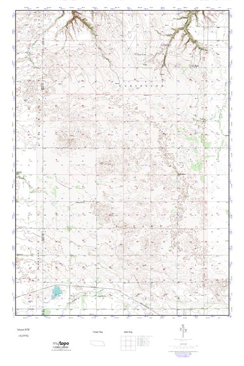 MyTopo Stuart NW, Nebraska USGS Quad Topo Map