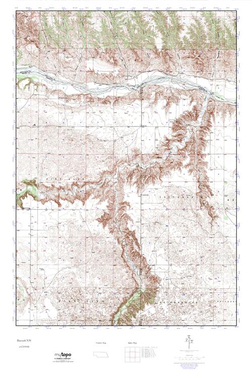 MyTopo Bassett NW, Nebraska USGS Quad Topo Map