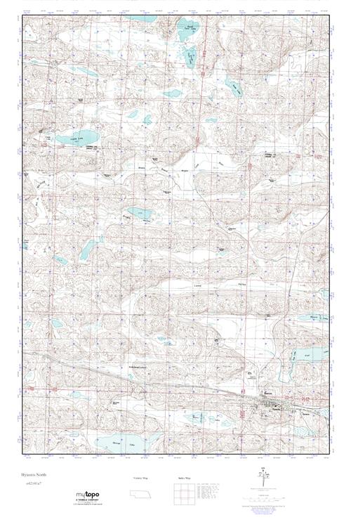 MyTopo Hyannis North, Nebraska USGS Quad Topo Map