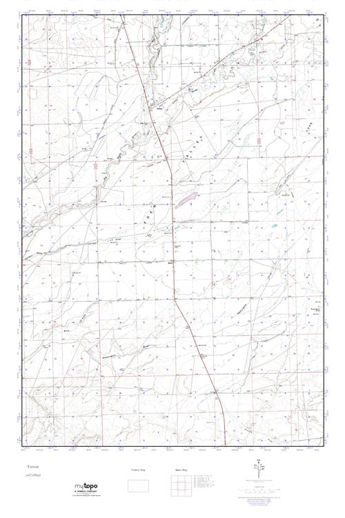 MyTopo Farson, Wyoming USGS Quad Topo Map