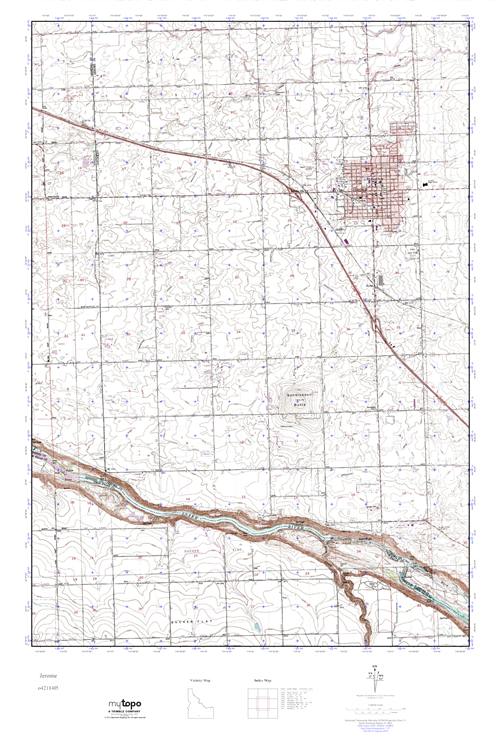 MyTopo Jerome, Idaho USGS Quad Topo Map