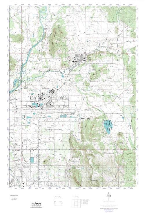MyTopo Eagle Point, Oregon USGS Quad Topo Map