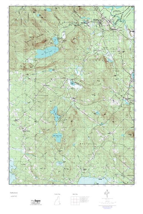 MyTopo Tuftonboro, New Hampshire USGS Quad Topo Map
