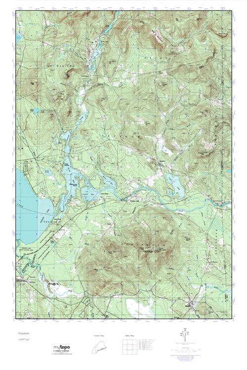 MyTopo Freedom, New Hampshire USGS Quad Topo Map