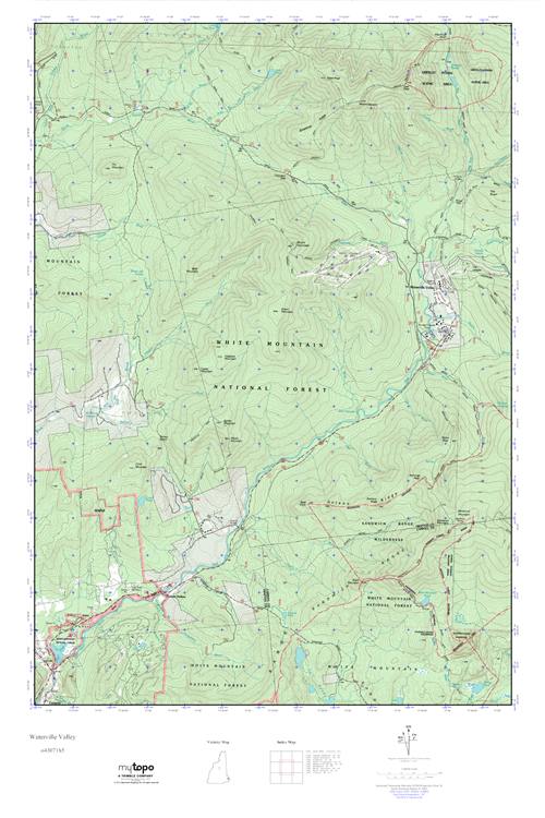 MyTopo Waterville Valley, New Hampshire USGS Quad Topo Map