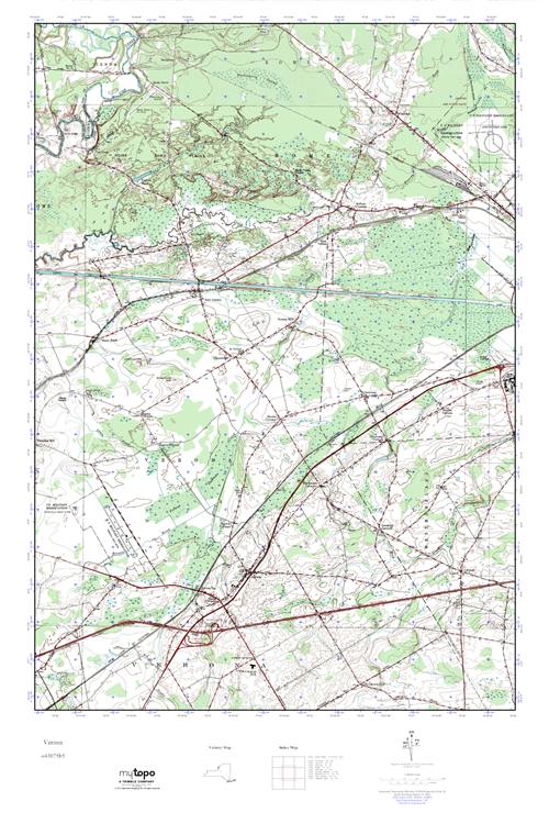 MyTopo Verona, New York USGS Quad Topo Map