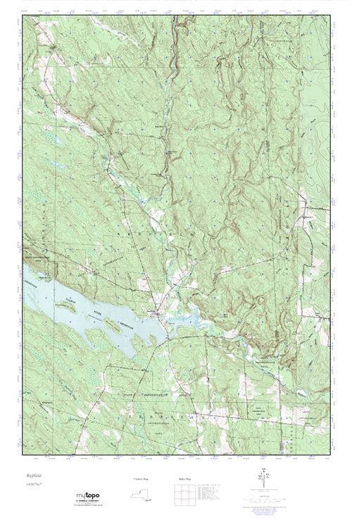 MyTopo Redfield, New York USGS Quad Topo Map