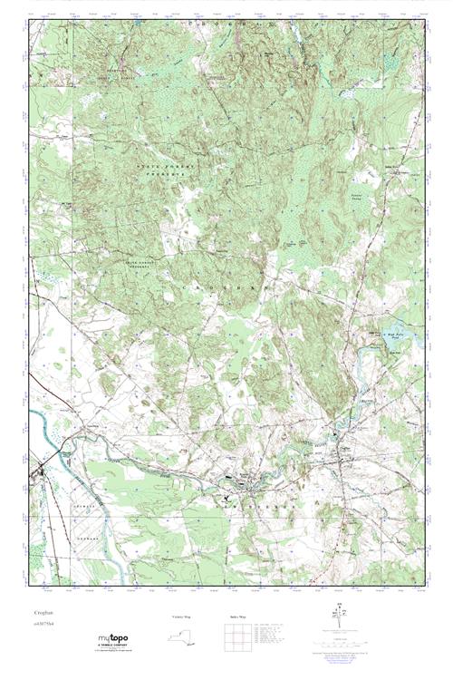 MyTopo Croghan, New York USGS Quad Topo Map