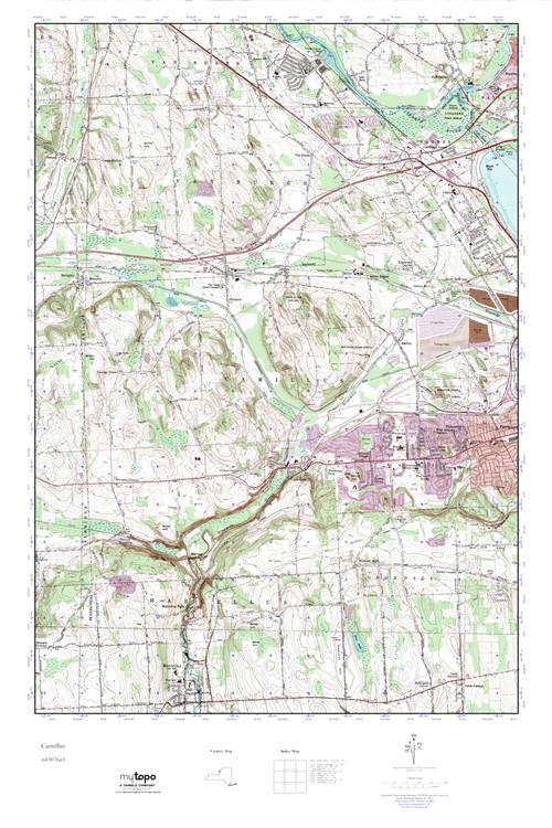 MyTopo Camillus, New York USGS Quad Topo Map