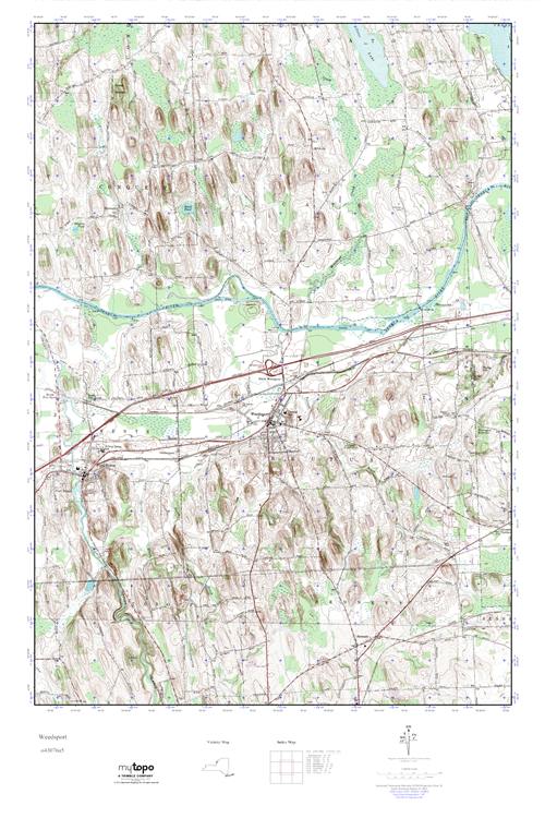 MyTopo Weedsport, New York USGS Quad Topo Map