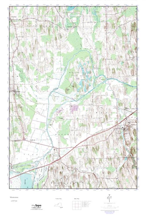 MyTopo Montezuma, New York USGS Quad Topo Map