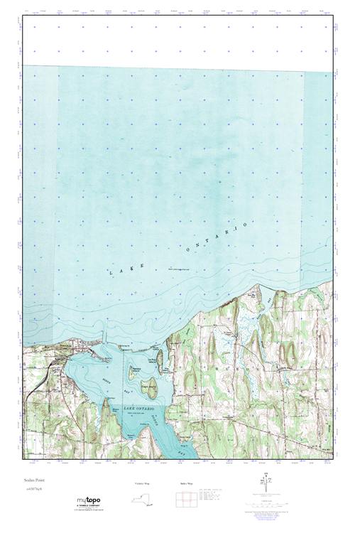 MyTopo Sodus Point, New York USGS Quad Topo Map