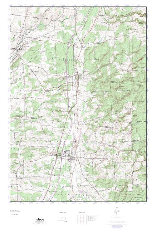 MyTopo Sandy Creek, New York USGS Quad Topo Map