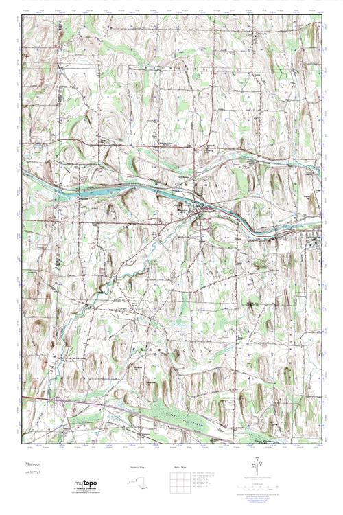 MyTopo Macedon, New York USGS Quad Topo Map