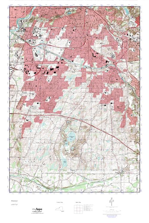 MyTopo Pittsford, New York USGS Quad Topo Map