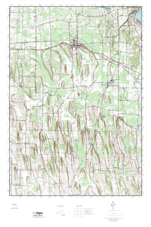 MyTopo Sodus, New York USGS Quad Topo Map