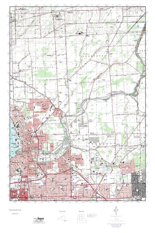 MyTopo Tonawanda East, New York USGS Quad Topo Map